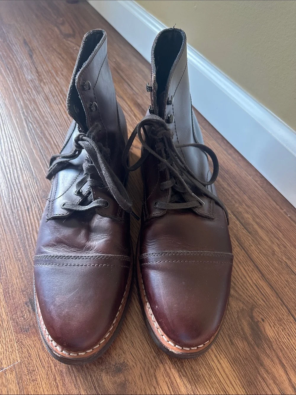Thursday Boot Company Mens Captain Brown Leather Lace Up Ankle Boots Size US 11